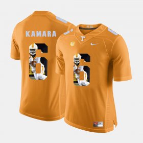 #6 Alvin Kamara Pictorial Fashion Tennessee Mens Orange Jersey 339581-343