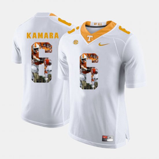 #6 Alvin Kamara Pictorial Fashion Vols Mens White Jersey 468122-751