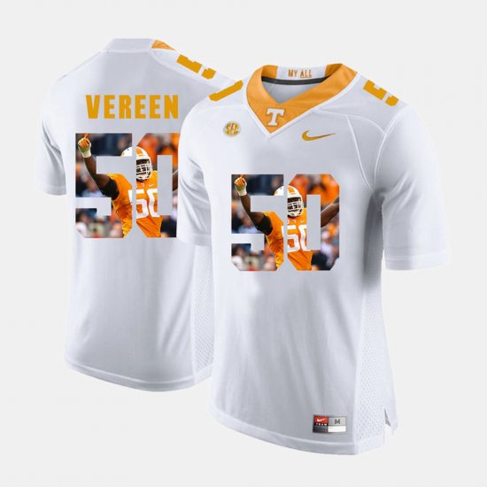 #50 Corey Vereen Pictorial Fashion Tennessee Volunteers Mens White Jersey 271015-278