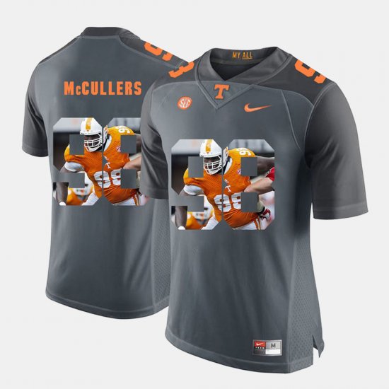 #98 Daniel McCullers Pictorial Fashion Tennessee Vols Men\'s Grey Jersey 330912-379