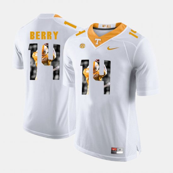 #14 Eric Berry Pictorial Fashion UT Mens White Jersey 221799-261