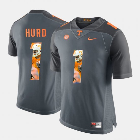 #1 Jalen Hurd Pictorial Fashion UT Mens Grey Jersey 900615-579