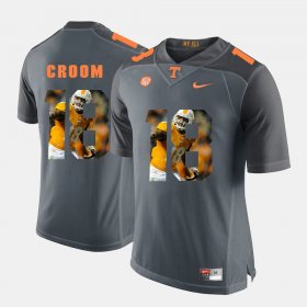 #18 Jason Croom Pictorial Fashion Tennessee Vols Mens Grey Jersey 699587-376