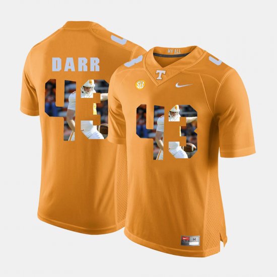 #43 Matt Darr Pictorial Fashion Tennessee Mens Orange Jersey 699765-900