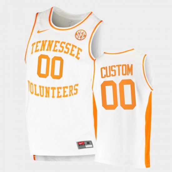 #00 Custom Replica UT College Basketball Mens White Jersey 794384-523