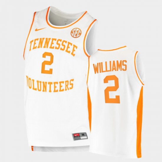 #2 Grant Williams Replica UT College Basketball Men White Jersey 503559-654