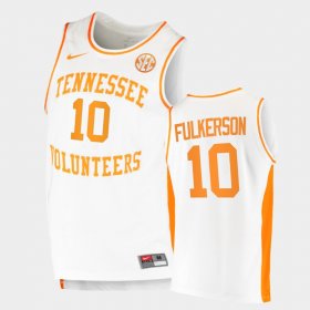 #10 John Fulkerson Replica Tennessee Volunteers College Basketball Men White Jersey 363497-214