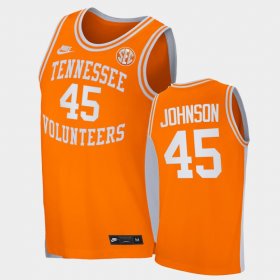 #45 Keon Johnson Retro Tennessee Vols College Basketball Men's Orange Jersey 956202-569