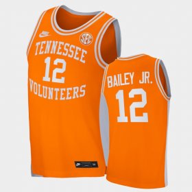 #12 Victor Bailey Jr. Retro Tennessee Vols College Basketball Men's Orange Jersey 667717-231