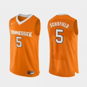 #5 Admiral Schofield Authentic Performace Vols College Basketball Men's Orange Jersey 214018-985