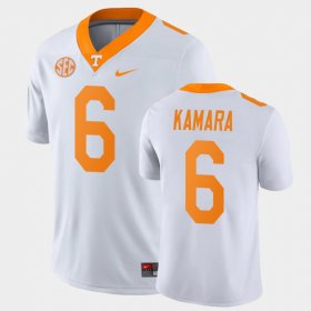 #6 Alvin Kamara Game Tennessee Volunteers College Football Men's White Jersey 308209-739