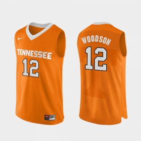 #12 Brad Woodson Authentic Performace Tennessee College Basketball Men's Orange Jersey 191182-869