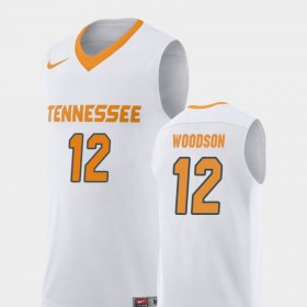 #12 Brad Woodson Replica Tennessee Volunteers College Basketball Men White Jersey 715379-184