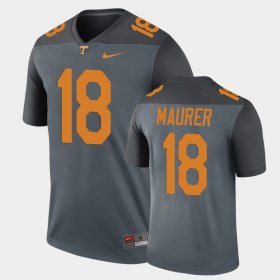 #18 Brian Maurer Legend Vols Performance Men's Gray Jersey 641215-767