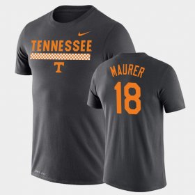 #18 Brian Maurer Team DNA Tennessee Vols Legend Performance Men's Charcoal T-Shirt 807820-741