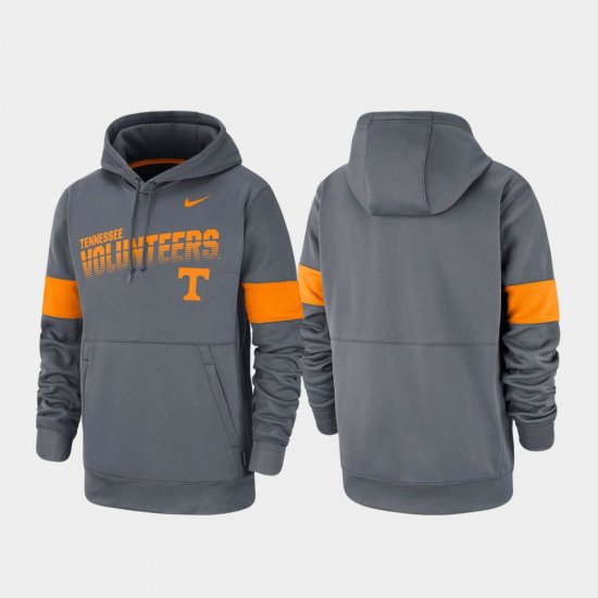 Performance Tennessee Volunteers Pullover Men\'s Charcoal Hoodie 562396-724