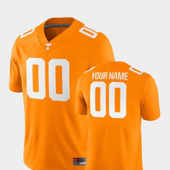 #00 Custom College Football Vols 2018 Game Mens Tennessee Orange Jersey 772280-171