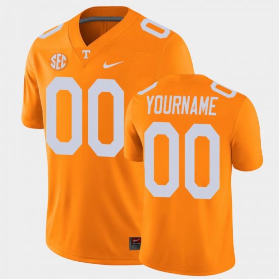 #00 Custom College Football UT Alumni Player Game Men Orange Jersey 554378-132