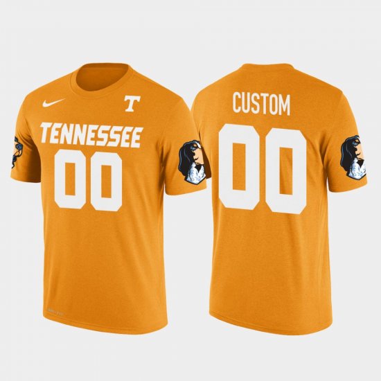 #00 Custom Future Stars Tennessee Vols Cotton Football Men Orange T-Shirt 937422-368