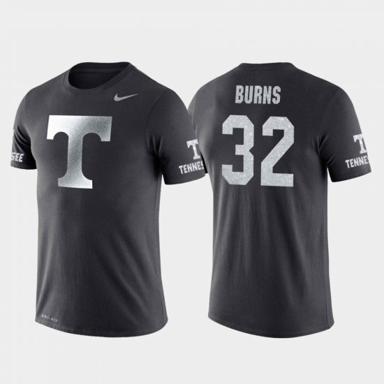 #32 D.J. Burns Travel Tennessee Volunteers College Basketball Performance Men Anthracite T-Shirt 847124-358