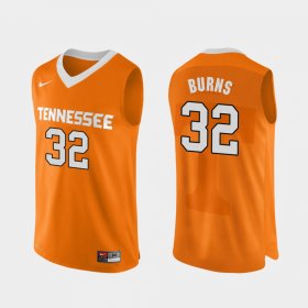 #32 D.J. Burns Authentic Performace Vols College Basketball Men Orange Jersey 471995-886