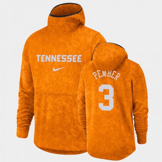 #3 Drew Pember Basketball Spotlight Vols Pullover Team Logo Men\'s Tennessee Orange Hoodie 114065-521