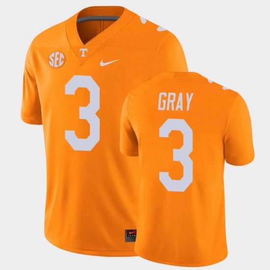 #3 Eric Gray College Football Tennessee Alumni Player Game Men Orange Jersey 954993-805