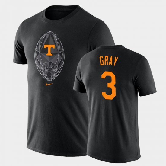 #3 Eric Gray Football Icon Vols Legend Men Black T-Shirt 528254-586