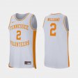 #2 Grant Williams Retro Performance Vols College Basketball Men White Jersey 272406-417