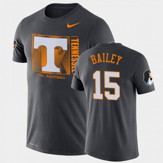 #15 Harrison Bailey Team Issue Tennessee Volunteers Performance Men\'s Black T-Shirt 533969-507