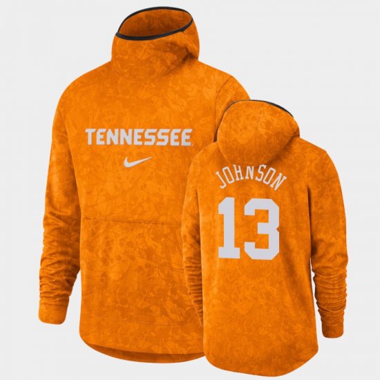 #13 Jalen Johnson Basketball Spotlight Vols Pullover Team Logo Men Tennessee Orange Hoodie 545732-558