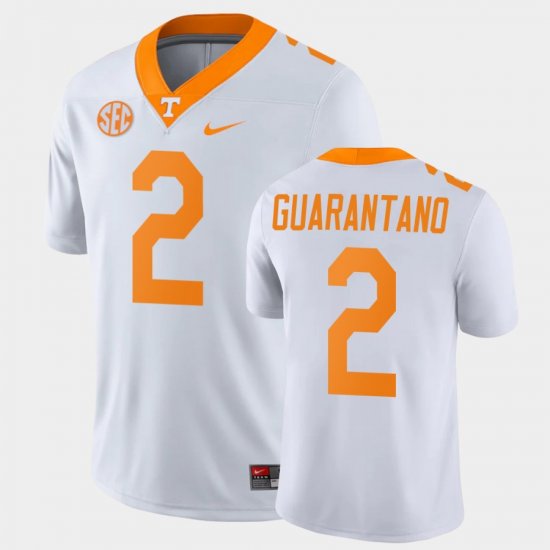 #2 Jarrett Guarantano Game Tennessee College Football Men\'s White Jersey 932969-521