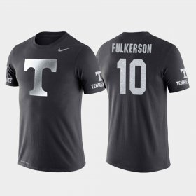 #10 John Fulkerson Travel Tennessee Volunteers College Basketball Performance Men's Anthracite T-Shirt 440950-710