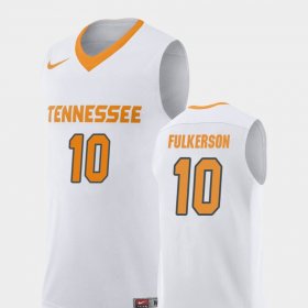 #10 John Fulkerson Replica UT College Basketball Men's White Jersey 442811-668