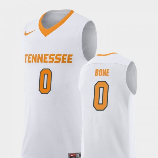 #0 Jordan Bone Replica Tennessee College Basketball Men\'s White Jersey 131616-231