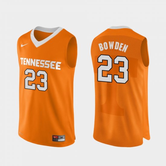 #23 Jordan Bowden Authentic Performace Tennessee Volunteers College Basketball Men\'s Orange Jersey 868207-718