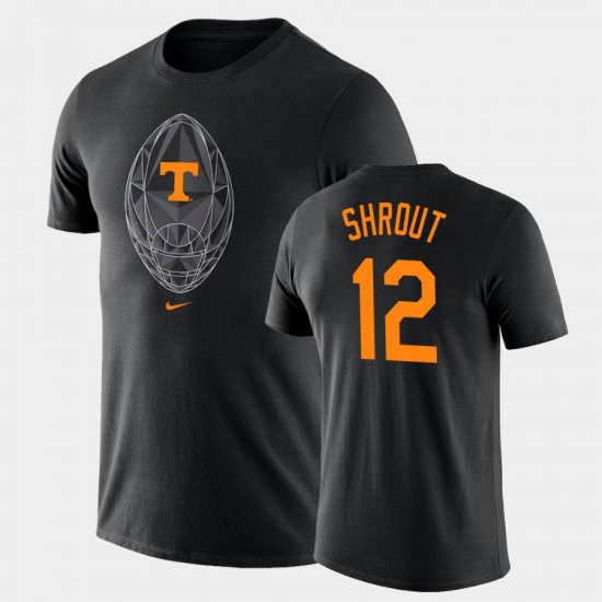 #12 J.T. Shrout Football Icon Tennessee Legend Men\'s Black T-Shirt 575340-632