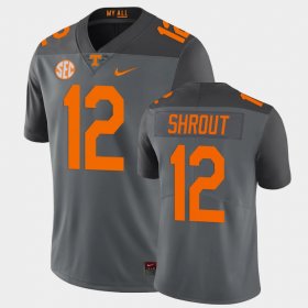 #12 J.T. Shrout Limited UT Football Men's Gray Jersey 722162-498