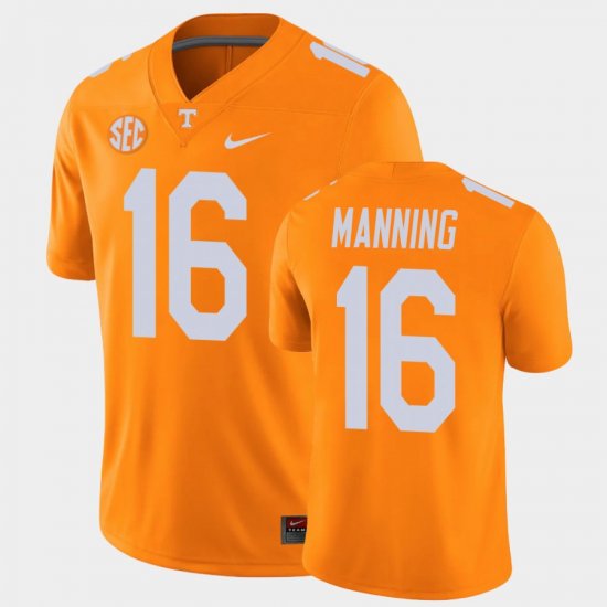 #16 Peyton Manning College Football Tennessee Alumni Player Game Mens Orange Jersey 172009-179