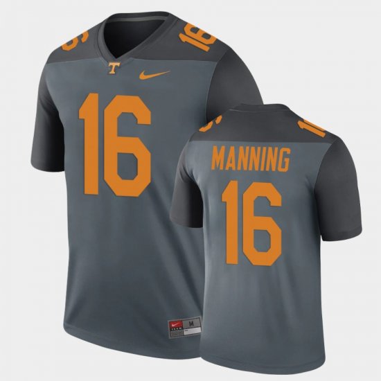 #16 Peyton Manning Legend UT Performance Men\'s Gray Jersey 782735-404