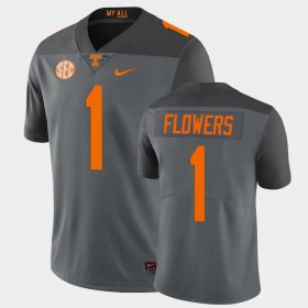 #1 Trevon Flowers Limited Tennessee Football Mens Gray Jersey 454308-656