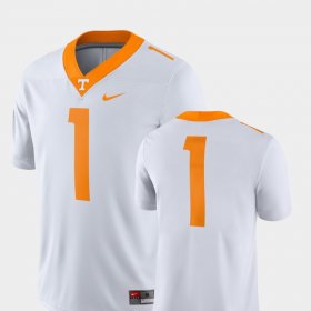 #1 College Football Tennessee 2018 Game Men White Jersey 731936-464