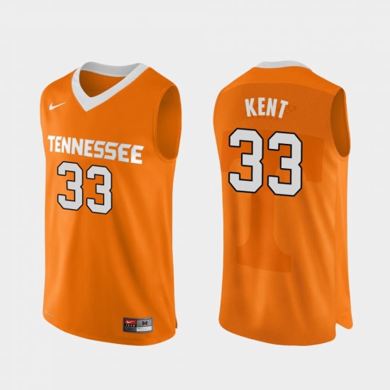 #33 Zach Kent Authentic Performace UT College Basketball Men Orange Jersey 383251-531