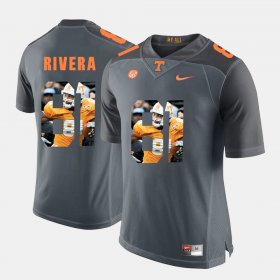 #81 Mychal Rivera Pictorial Fashion Tennessee Men Grey Jersey 353483-547