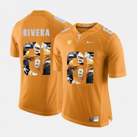 #81 Mychal Rivera Pictorial Fashion Tennessee Men's Orange Jersey 767371-236