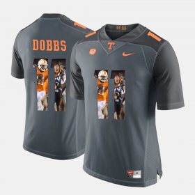 #11 oshua Dobbs Pictorial Fashion Tennessee Volunteers Men Grey Jersey 552896-237