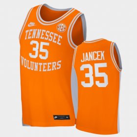 #35 Brock Jancek College Basketball Tennessee Retro Men's Orange Jersey 484660-389