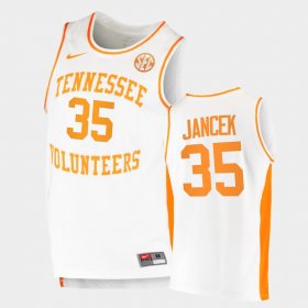 #35 Brock Jancek College Basketball Tennessee Volunteers Mens White Jersey 829273-747