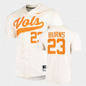 #23 Chase Burns College Baseball Tennessee Vols 2022 Replica Men's White Jersey 792235-534