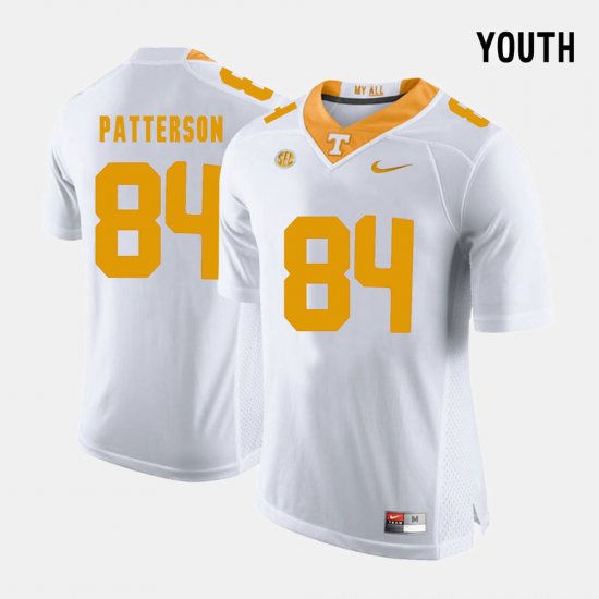 #84 Cordarrelle Patterson College Football Tennessee Volunteers Youth White Jersey 179641-348